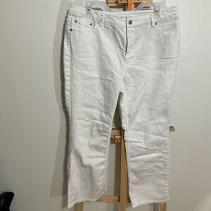 Liz Claiborne white Jackie jeans pants size 14 ￼